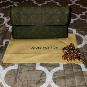 Louis Vuitton Monogram Denim International Mini Lin Wallet DATE STAMPED CA0055
